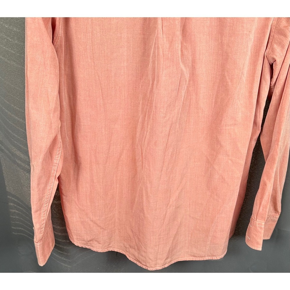 Tommy Bahama Jeans Mens Island Modern Fit Coral Pink Tencel Cotton Shirt L - Picture 6 of 7